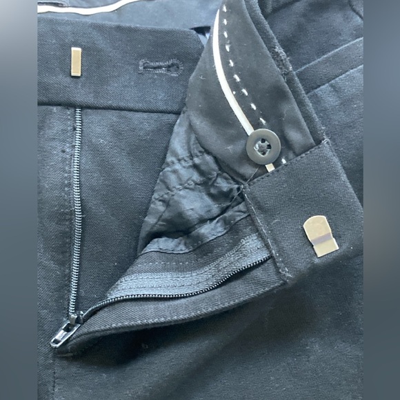 Banana Republic Sloan Fit Black Ankle Length Pants Sz 4 - Picture 4 of 6